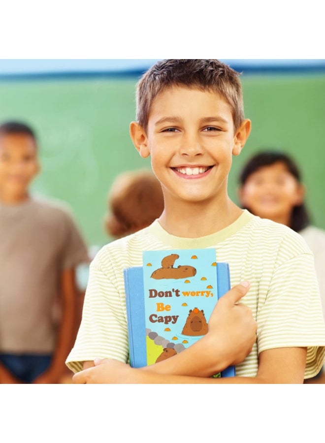 CLENEA مجموعة 550 ورقة ملاحظات لاصقة بتصميم دولفين الماء، دفاتر ملاحظات ذاتية اللصق بتصميم "لا تقلق، كن كابي"، مجموعة دفاتر ملاحظات للكتابة بتصميم حيوانات كرتونية، فاصل صفحات، لوازم مكتبية ومدرسية، هدية للطلاب والمعلمين - Image 5
